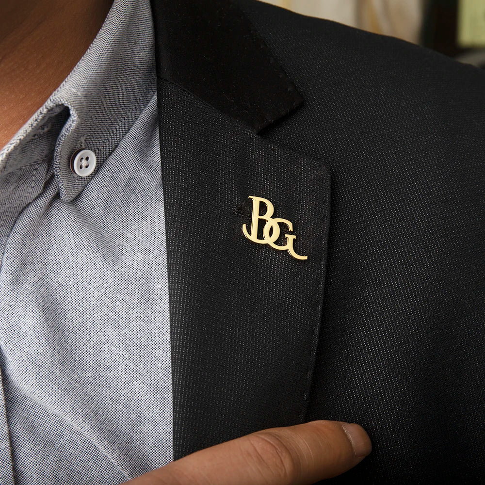 Broche Initiales Personnalisée