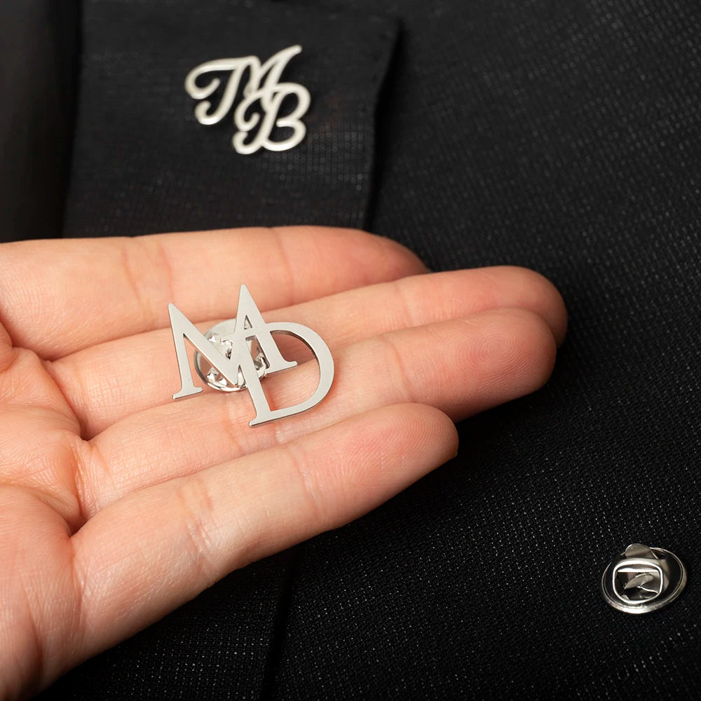Broche Initiales Personnalisée