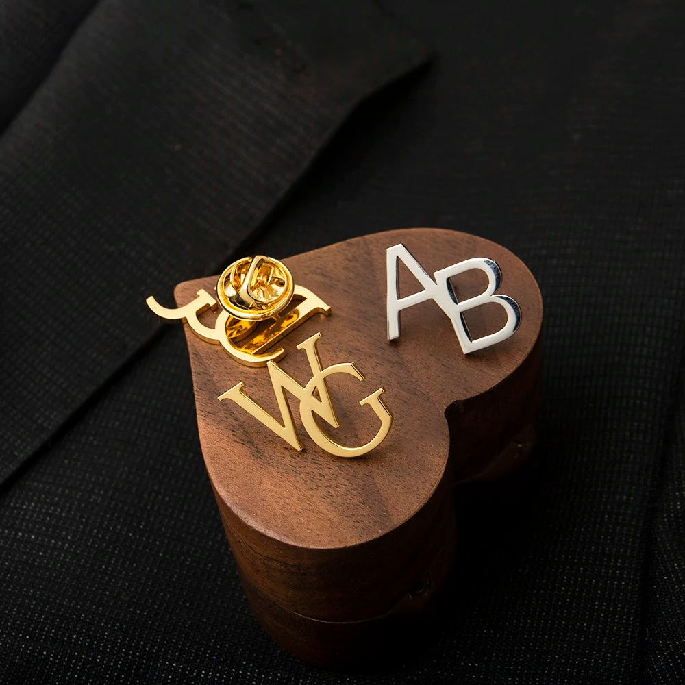 Broche Initiales Personnalisée