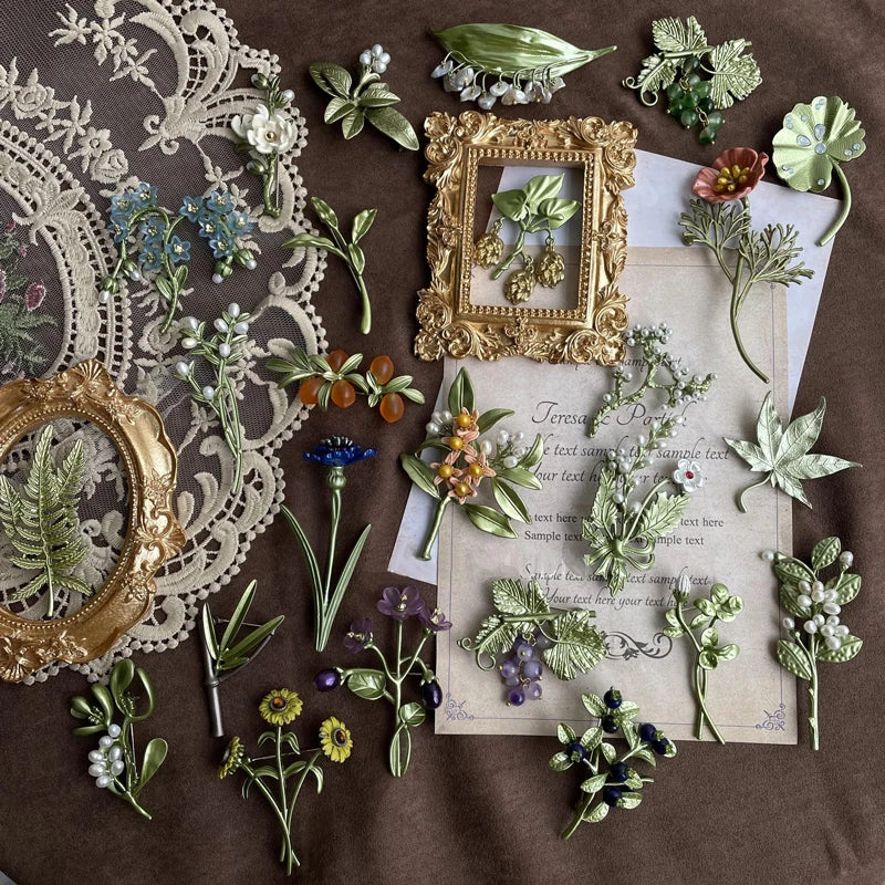 Broche Vintage Fleur Émaillée