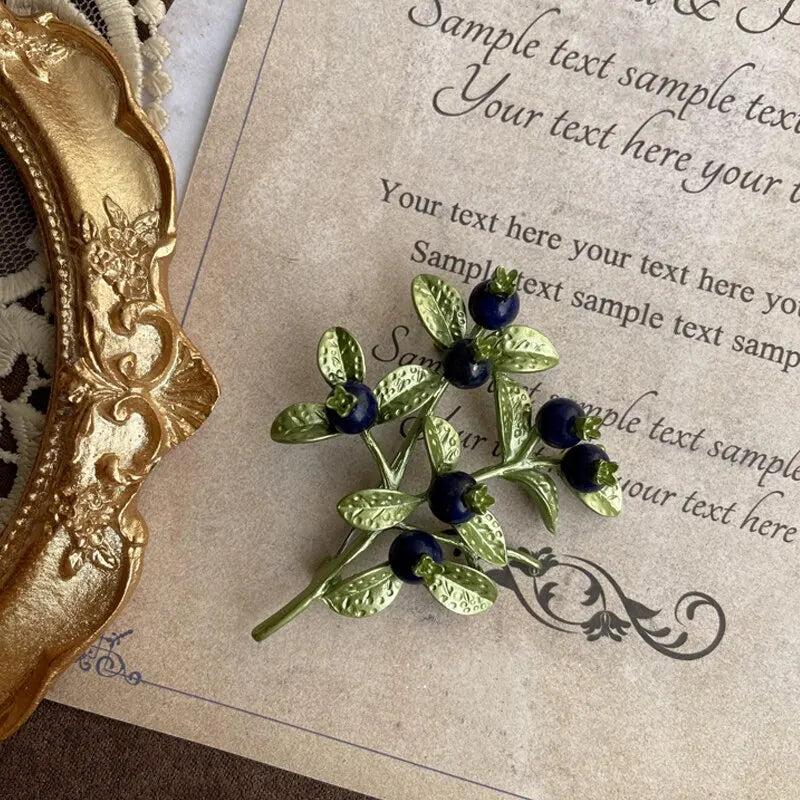Broche Vintage Fleur Émaillée