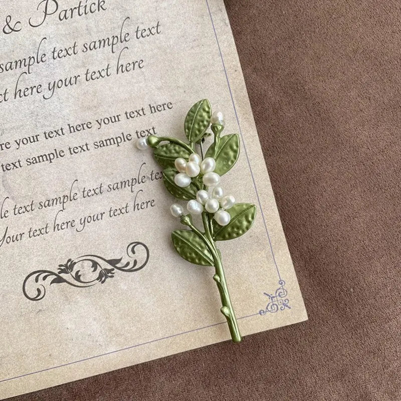 Broche Vintage Fleur Émaillée