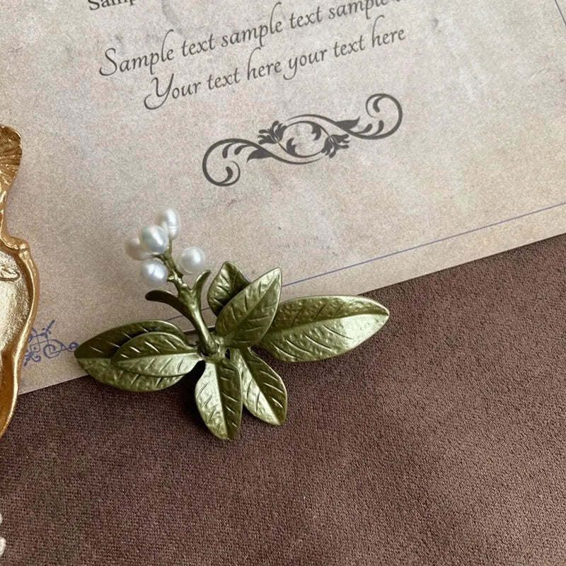 Broche Vintage Fleur Émaillée