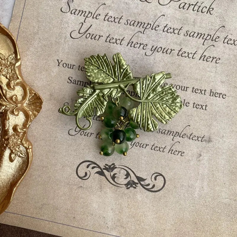 Broche Vintage Fleur Émaillée