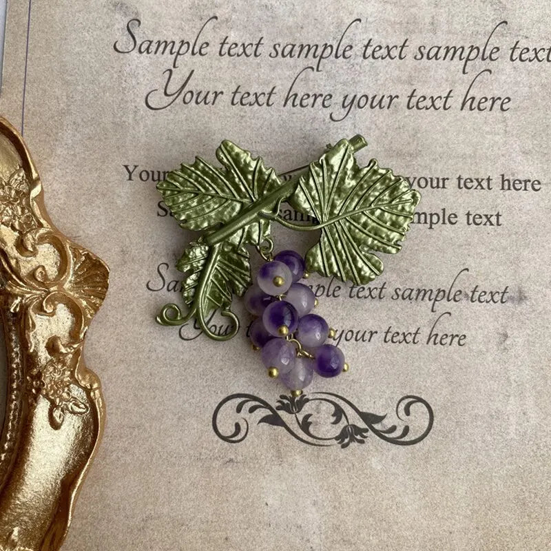 Broche Vintage Fleur Émaillée