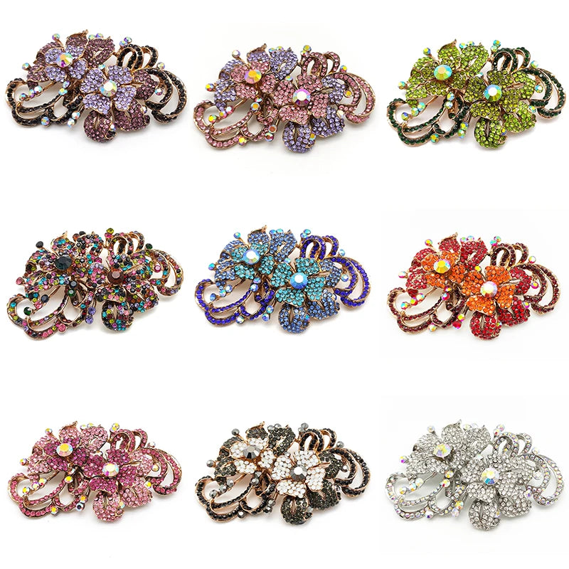Broche Double Fleur Élégante